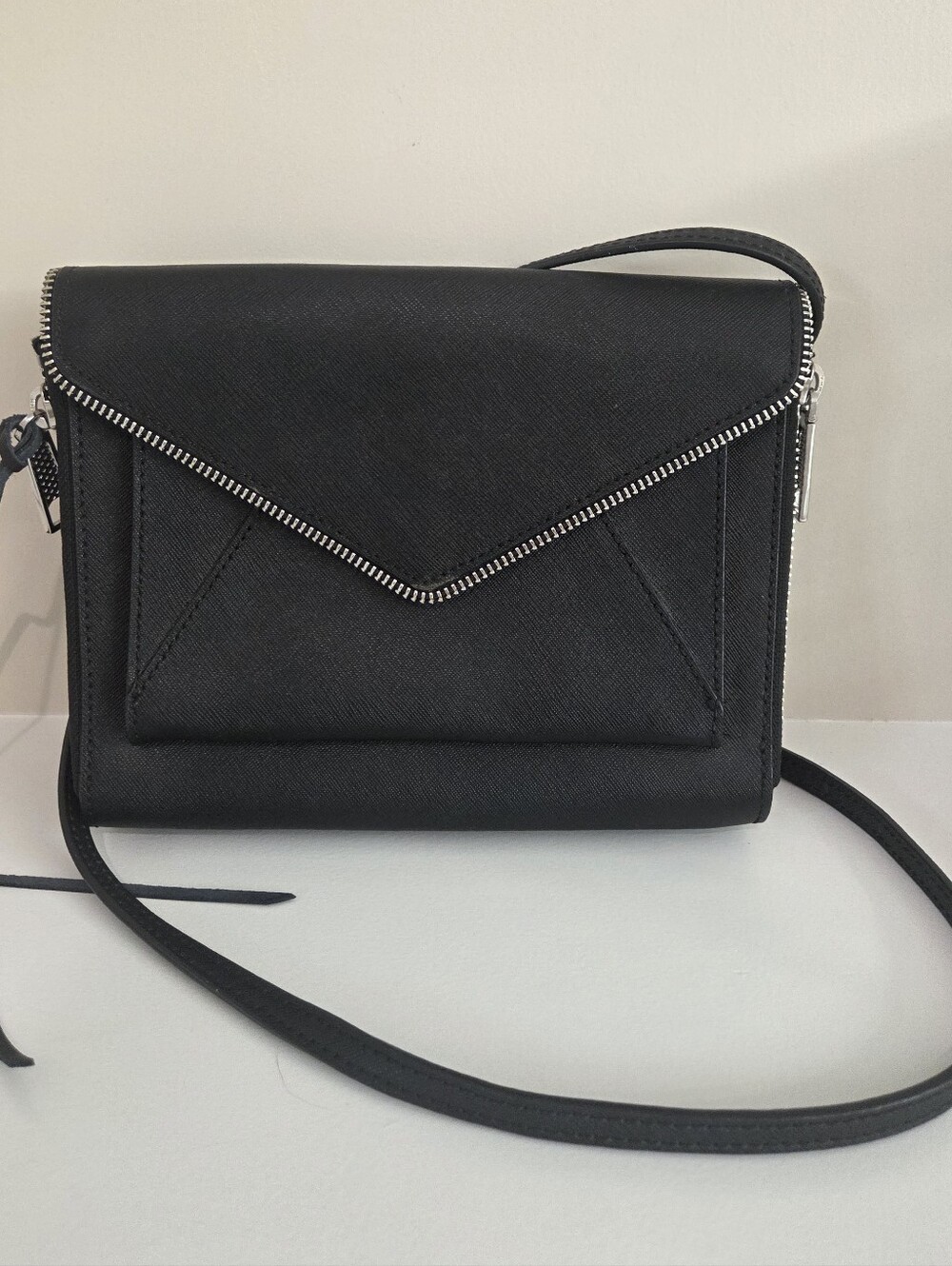 Rebecca Minkoff Black Wallet On A Chain Crossbody